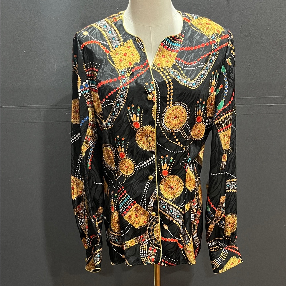 Women vintage colorful button down shirt,festive holidays, Boho Indian Moroccan